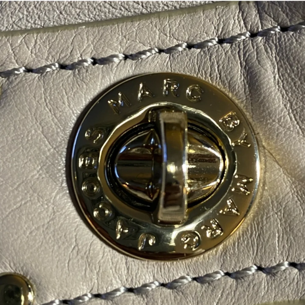 Marc Jacobs Neutral Leather Satchel, EUC